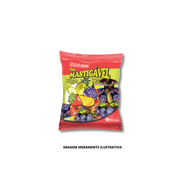 BALA - SOBERANA - 500g MASTIGAVEL FRUTAS SORT.